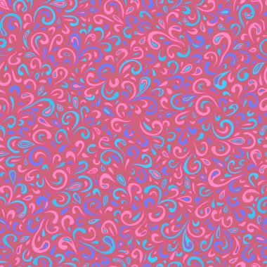 dalgalı doodle seamless modeli