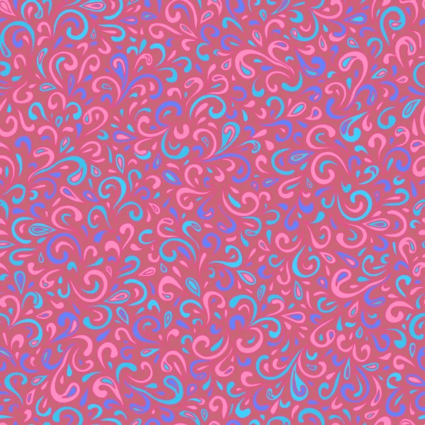 Wellenförmiges Doodle-nahtloses Muster — Stockvektor