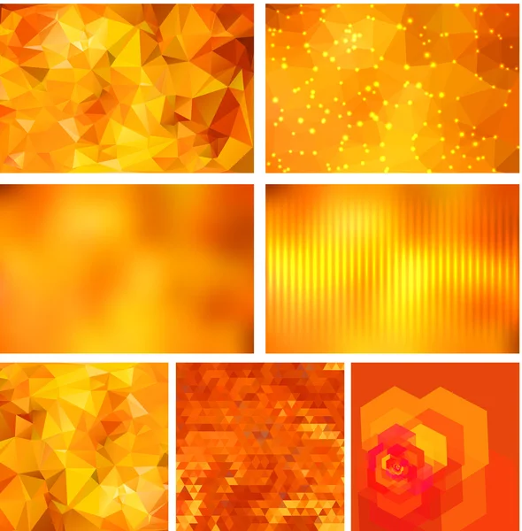 Geometric backgrounds set — Stock Vector