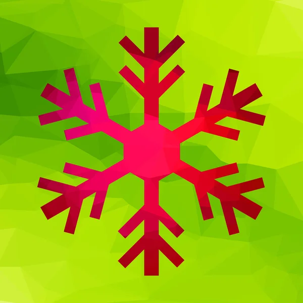 クリスマスの抽象的な幾何学的なスノーフレーク — ストックベクタ
