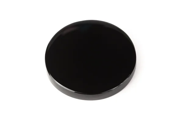 Obsidian spegel över vita — Stockfoto