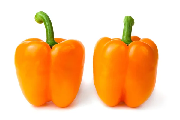 Sweet peppers over white — Stock Photo, Image