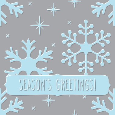 Kar taneleri ve mutlu bayramlar ile Seamless Modeli