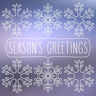 Kar taneleri ve mutlu bayramlar