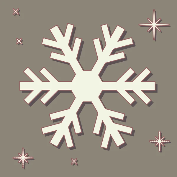 Вінтаж вирізати сніжинки — стоковий вектор