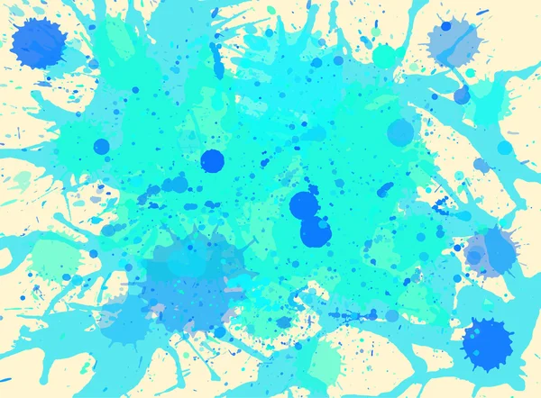 Modrá barva akvarel šplouchání pozadí — Stockový vektor