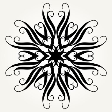 Süslü doodle mandala