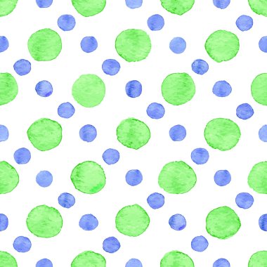 Sorunsuz suluboya nokta deseni