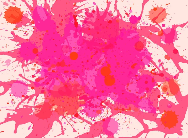 Rózsaszín akvarell festék vízcseppek háttér — Stock Vector