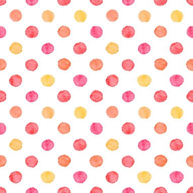 Sorunsuz suluboya nokta deseni