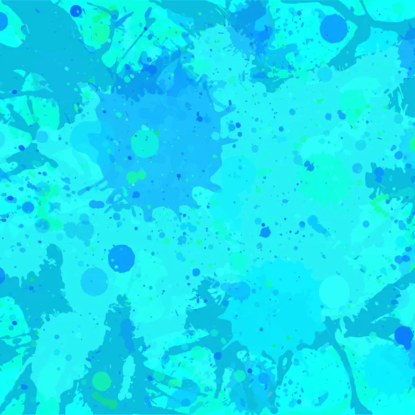 Blaue Aquarellfarbe spritzt Hintergrund — Stockvektor