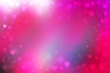 Abstract hearts lights background clipart