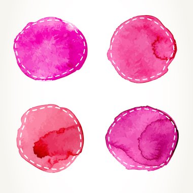 Kesikli suluboya daireler