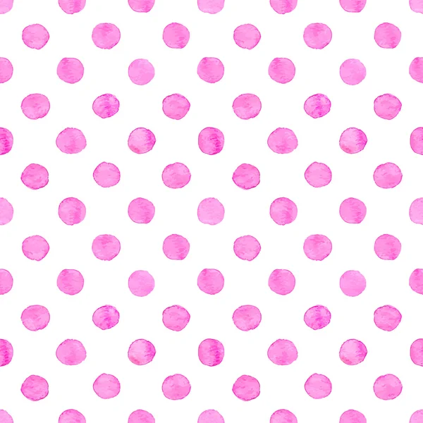 Seamless watercolor dots pattern — Stock Vector