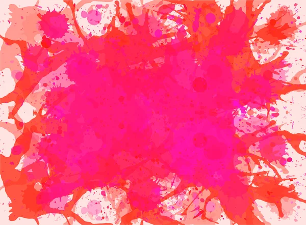 Rosa aquarela pintura salpicos fundo —  Vetores de Stock