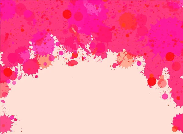 Aquarelle rose peinture éclaboussures cadre — Image vectorielle