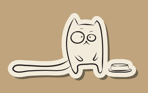 Cat Funny paper — Stockový vektor