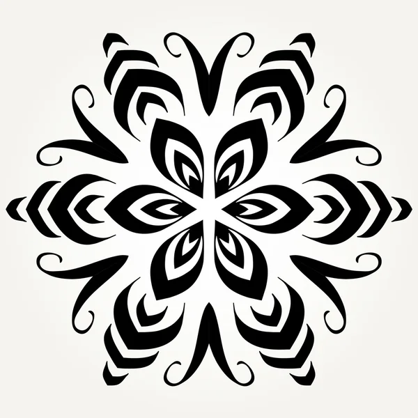 Mandala de doodle ornamentado . — Vetor de Stock