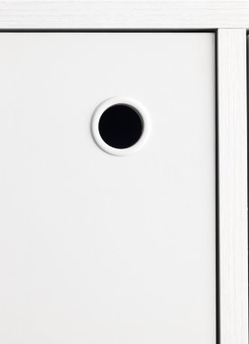 Beyaz tutamacı kabine