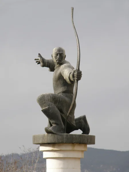 Denkmal Mergen - Bogenschütze. ulan-ude. Burjatien. — Stockfoto