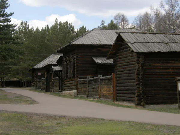 Das alte Holzhaus. Burjatien. Sibirien. — Stockfoto