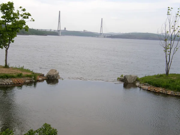 Costa del mar en el Lejano Oriente. Vladivostok. Isla rusa . —  Fotos de Stock