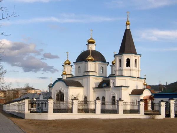 Orthodox Church. Church of the Nativity of Christ. Ulan-Ude. Bur — Stock Photo, Image