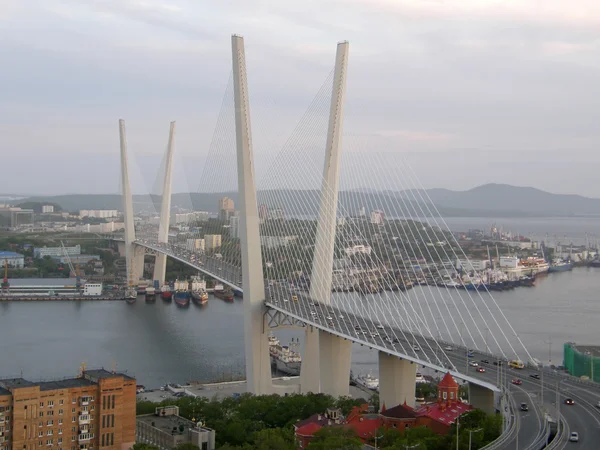 El puente sobre el Cuerno de Oro. Vladivostok. Extremo Oriente . —  Fotos de Stock