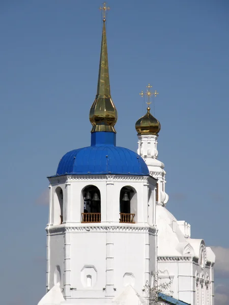 东正教教会。圣 Odigitrievsky 教堂。乌兰乌德。布里亚特 — 图库照片