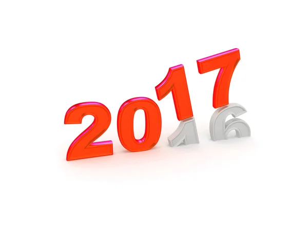 Feliz Ano Novo 2017. 3d — Fotografia de Stock