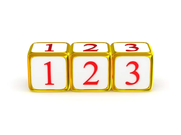 1 2 3 signs. — Stock Photo, Image