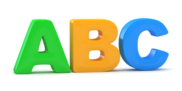 ABC alphabet.