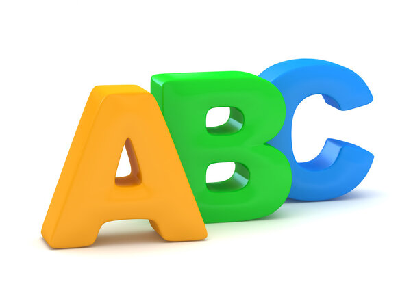 ABC alphabet.