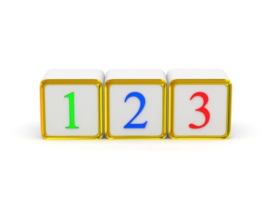 1 2 3 işaretleri.