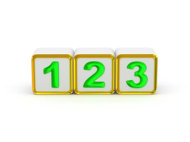 1 2 3 işaretleri.