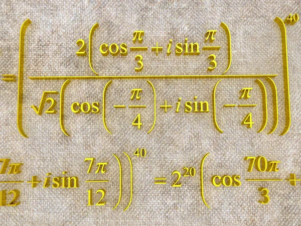 Fórmulas matemáticas . — Fotografia de Stock