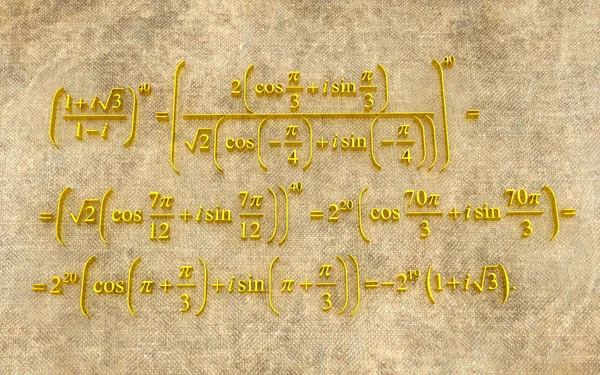 Matematikai képletek. — Stock Fotó