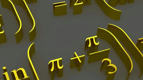 Fórmulas matemáticas . — Vídeo de Stock