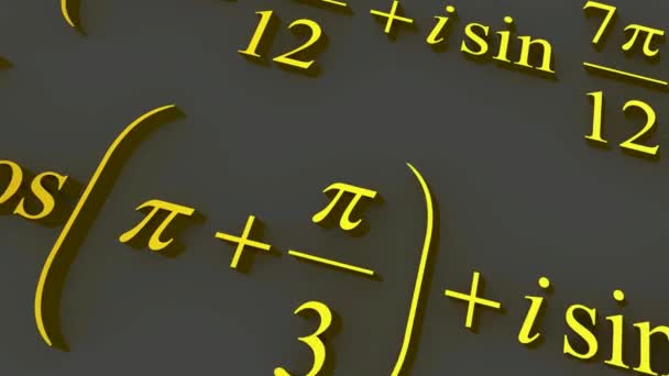 Fórmulas matemáticas . — Vídeo de Stock