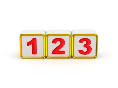 1 2 3 işaretleri.