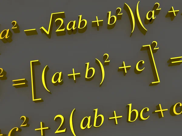 Fórmulas matemáticas . —  Fotos de Stock