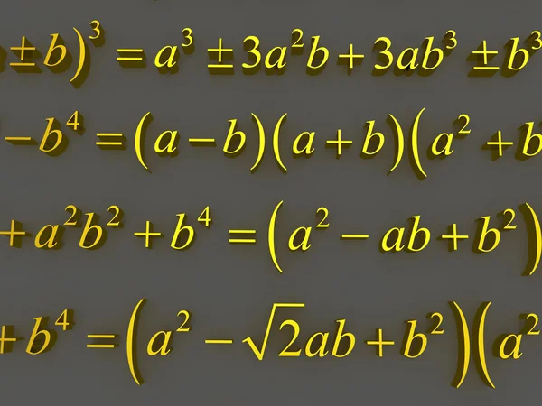 Fórmulas matemáticas . — Fotografia de Stock