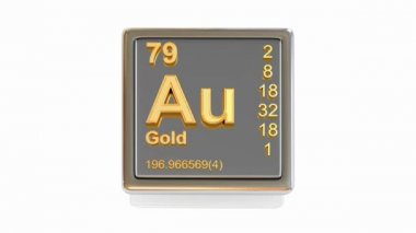Kimyasal element. Au
