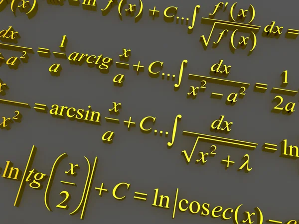 Fórmulas matemáticas . —  Fotos de Stock