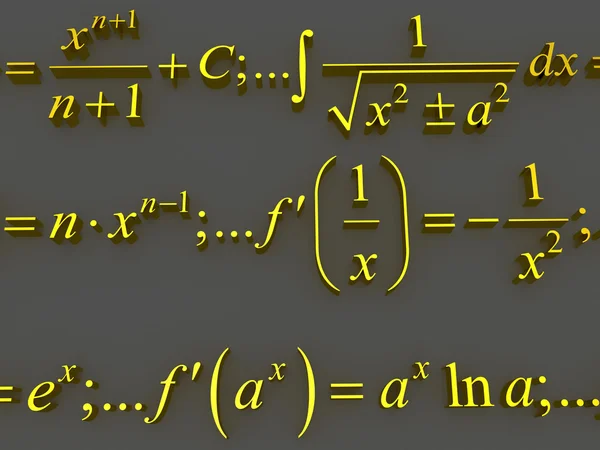 Fórmulas matemáticas . — Fotografia de Stock