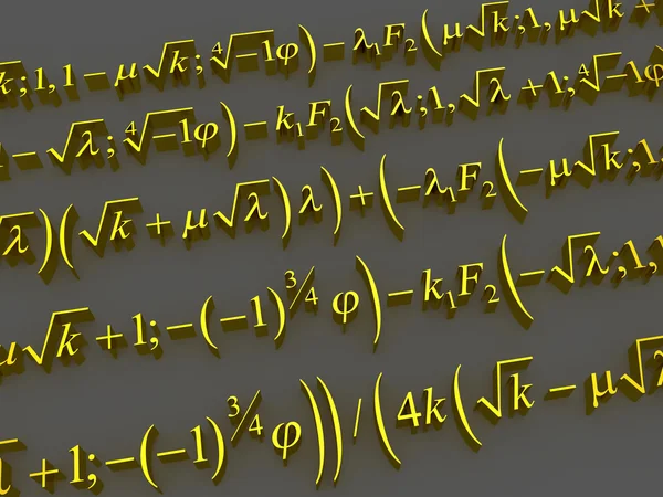 数学公式. — 图库照片