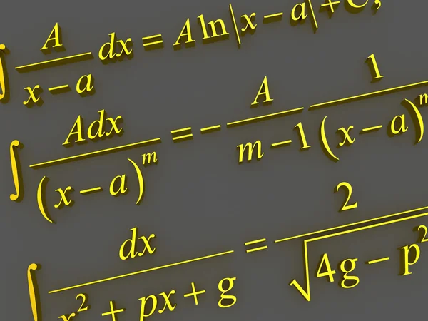 Fórmulas matemáticas . — Fotografia de Stock