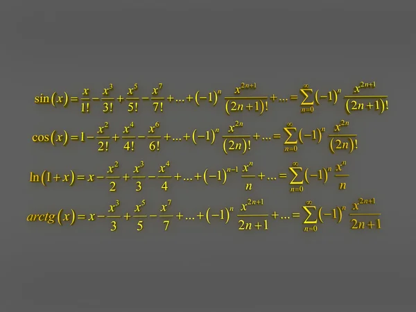 Fórmulas matemáticas . —  Fotos de Stock