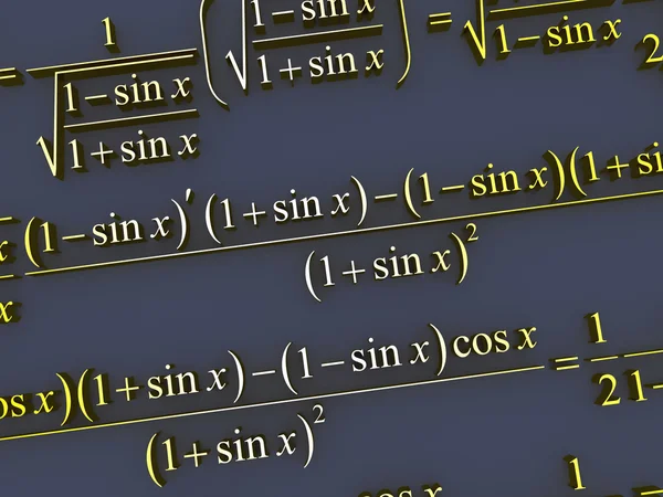 Mathematical formulas. — Stock Photo, Image