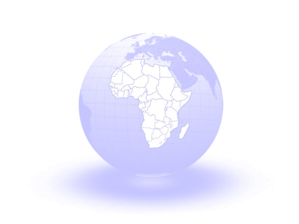 Globe. 3d. Africa. Elements of this image furnished by NASA